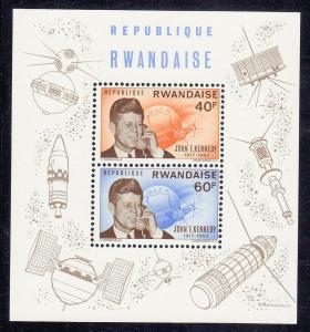 Rwanda John F. Kennedy S/Sheet (Scott # 136) MNH