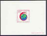 New Caledonia 1988 Red Cross 300f deluxe proof sheet in i...