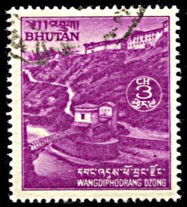 Bhutan 120, used, Wangdiphodrang Dzong