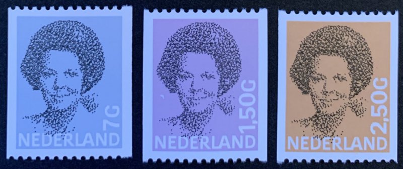 Netherlands definitives #637,697,699 MNH