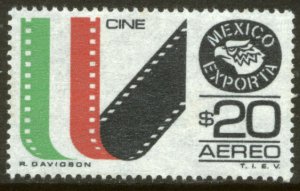 MEXICO Exporta C503, $20P Film and Movies Unwmk Fluor/Th Paper 3. MINT, NH. VF.