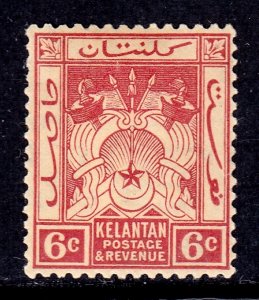 Malaya (Kelantan) - Scott #21 - MH - Toning - SCV $3.50