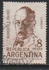 1965 Argentina - Sc 778 - used VF - 1 single - Roberto J Payro