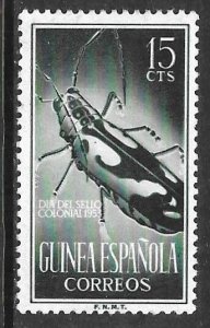 Spanish Guinea 331: 15c Longhorn Beetle (Tragocephala nobilis), MH, F-VF
