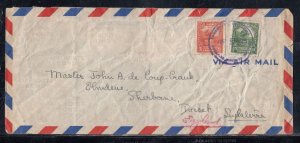 Venzuela - Mar 1947 Airmail Cover to Great Britain