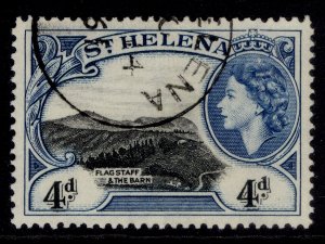 ST. HELENA QEII SG159, 4d black & deep blue, FINE USED.