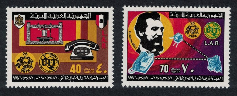 Libya Telephone Centenary 2v SG#682-683