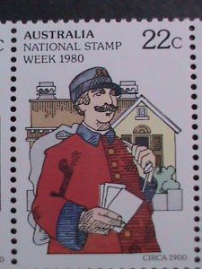 ​AUSTRALIA-1980-SC# 755b NATIONAL STAMP WEEK STRIP -MNH-VERY FINE