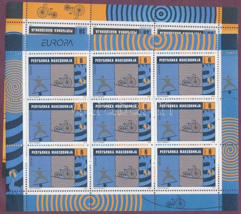 Makedonien stamp Europa CEPT mini sheet set 2002 MNH MI 254-255 WS188069