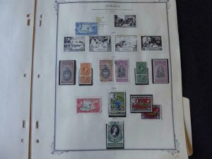 Jamaica 1945-1956 Mint/Used Stamp Collection Many Vars on Scott Spec Album Pgs