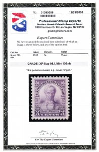 MOstamps - US #725 Mint OG NH Graded 95J with PSE Cert - Lot # MO-5717 SMQ $60