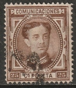 Spain 1876 Sc 225 used