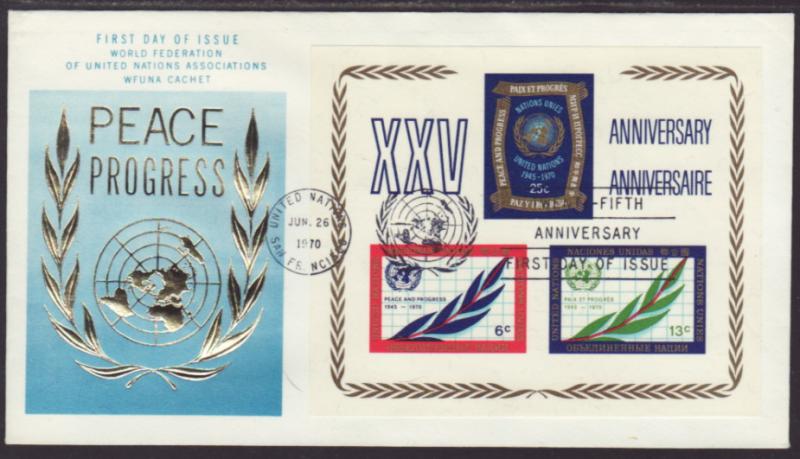 UN New York 212 Anniversary WFUNA U/A FDC