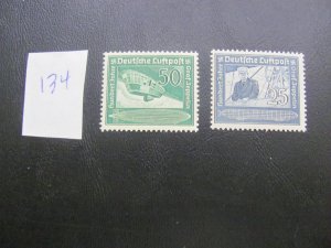 Germany 1938 MNH SC C59-60 SET VF/XF 55 EUROS (134)