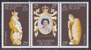 Ascension Island # 229a-c, Queen Elizabeth's Coronation 25th Anniversary, NH,