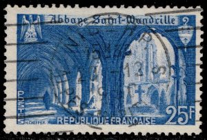 France #623 Cloister of St. Wandrille Abbey; Used