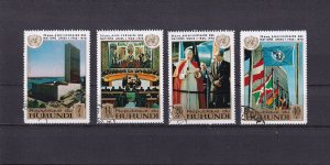 SA24a Burundi 1970 25th Anniv of United Nations, used stamps