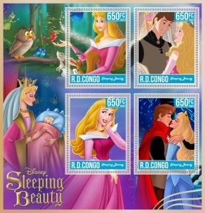 Stamps.Disney , Sleeping Beauty Congo 1+1 sheets 2022 year NEW perforated