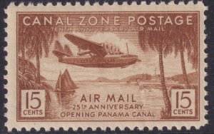 Sc# C17 U.S. Canal Zone 1939 airmail 15¢ MNH CV $5.00 Stk #2