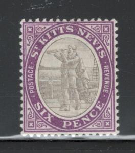 St. Kitts-Nevis 1903 Columbus Looking for Land 6p Scott # 6 MH