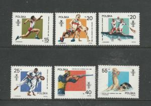 Poland Scott catalogue # 2855-2860 Mint NH