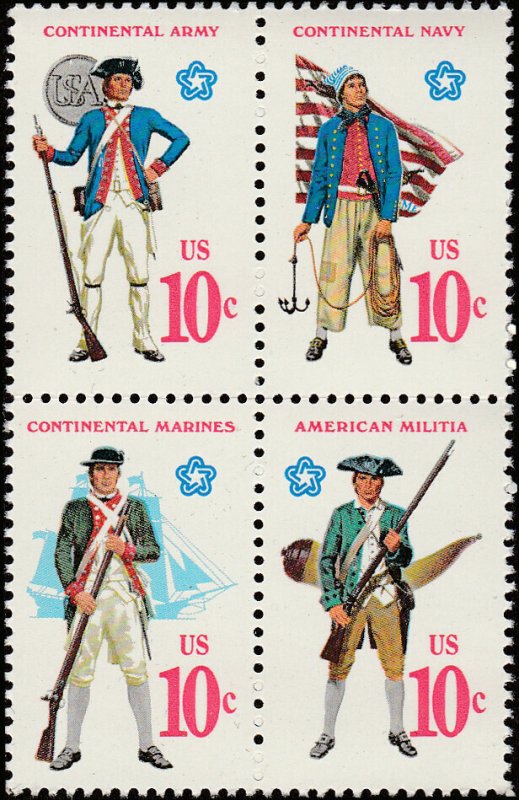 # 1565-1568 MINT NEVER HINGED ( MNH ) MILLITARY UNIFORMS