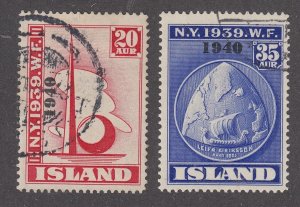 Iceland #232, 233 Used