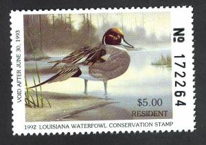 #7, Louisiana State Duck stamp, SCV $9