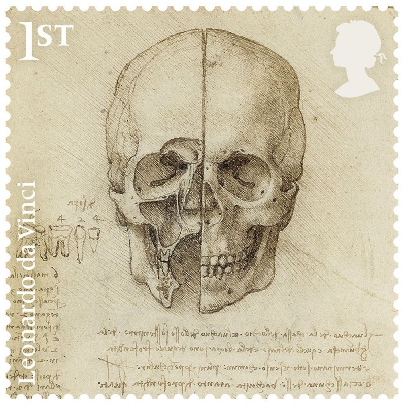 Stamps Great Britain  - Leonardo da Vinci Stamp Set