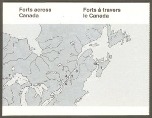 CANADA Sc# 992a MNH FVF Booklet Complete Canadian Forts