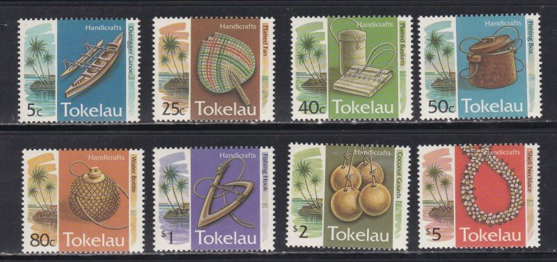 Tokelau # 195-202, Handicrafts, NH, 1/2 Cat.