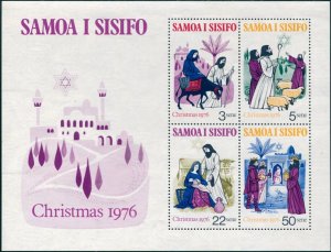 Samoa 1976 SG478 Christmas MS MNH