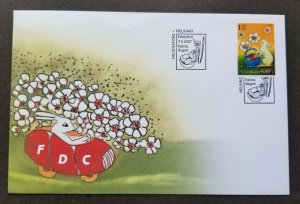 *FREE SHIP Finland Easter Bunny 2007 Flower Cartoon Animation Egg Rabbit (FDC)