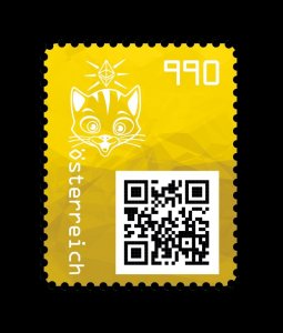 Austria 2021 MNH Stamp Crypto Stamp Yellow Type Cat Ethereum