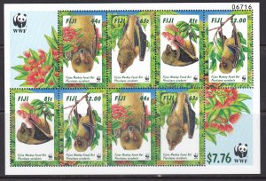 Fiji, Fauna, WWF, Animals MNH / 1997