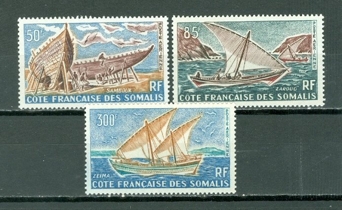 SOMALI COAST SAILBOATS #C32-34...SET...MNH...$28.75