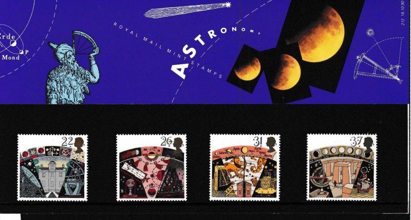 Great Britain 1990 Astronomy (4) Presentation Pack Post Office Fresh SGPP184
