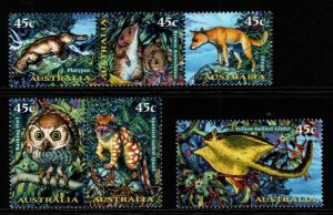 AUSTRALIA SG1713/8 1997 NOCTURNAL ANIMALS MNH