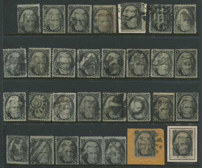 260+ Jackson 73 & Grill Used Stamp Students Study Lot Scott CV $15,000+ (Lot775)