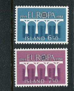 Iceland #388-9 MNH 1984 Europa