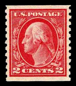 US# 444 WASHINGTON & FRANKLIN COIL ISSUE OF 1914- OGXLH - VF  $50.00 (0379)