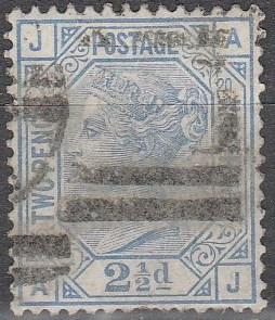 Great Britain #68 Plate 20 F-VF Used CV $65.00  (C6203)