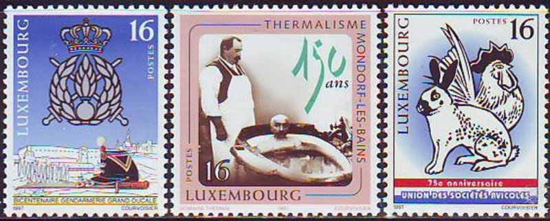 1997 Luxembourg 1420-1422 Fauna / Mondorf-les-Bains 3,00 €