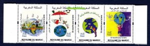 2018- Morocco- Maroc- A smile for the earth (ground) - Strip of 4 stamps MNH** 