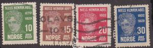 Norway # 145-148, Used Set, 1/2 Cat.