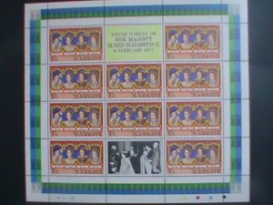 ​ST. VINCENT-1977 SC#488- SILVER JUBILEE OF QUEEN ELIZABETH II- MNH SHEET-VF