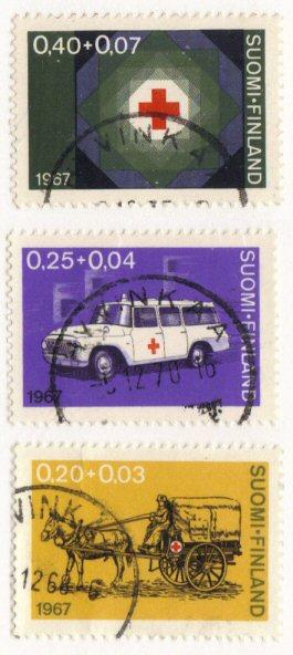 Finland #B182-84 used cpl semipostals