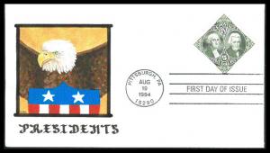 #2592 Washington and Jackson KAH FDC