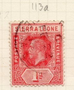 Sierra Leone 1912 GV Early Issue Fine Used 1d. 274725
