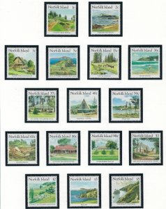 Norfolk Is 401-16 MNH 1987-88 Island Scenes (ak3334)